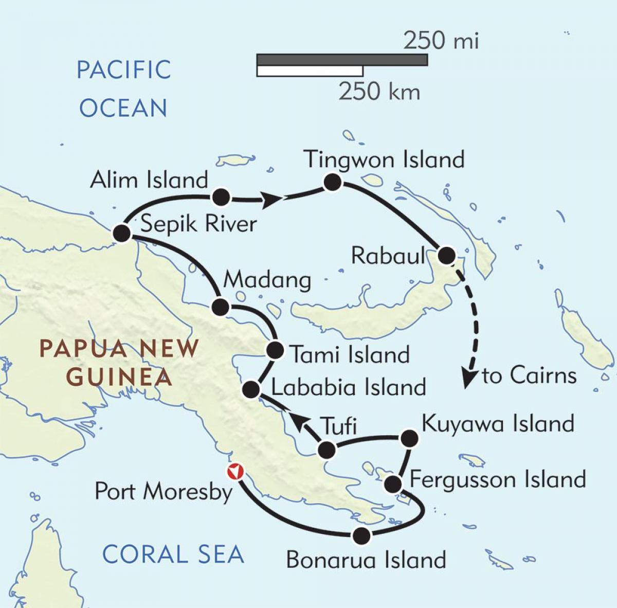 mapa de rabaul papua nova guinea