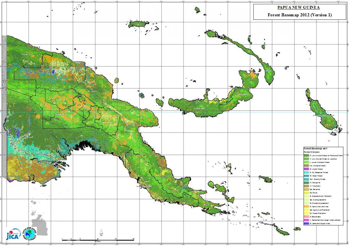 mapa de papua nova guinea climàtic