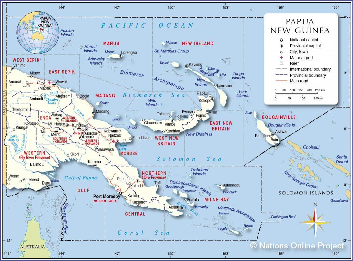 mapa de tari papua nova guinea 