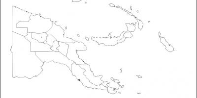 Mapa de papua nova guinea mapa de contorn