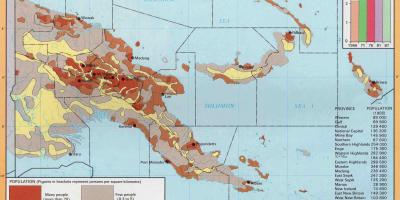 Mapa de papua nova guinea població